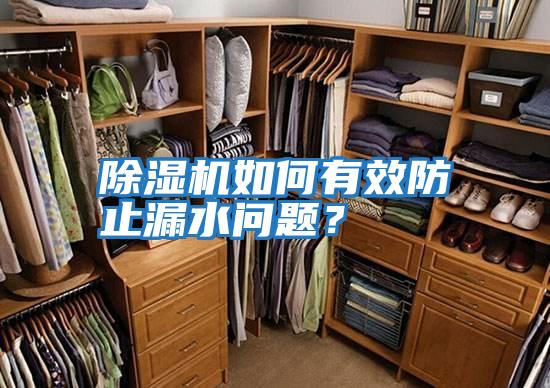 除濕機(jī)如何有效防止漏水問題？