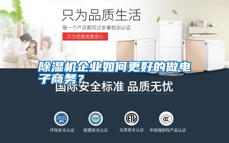 除濕機企業(yè)如何更好的做電子商務(wù)？