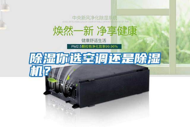 除濕你選空調還是除濕機？