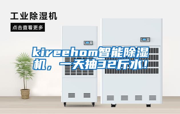 kireehom智能除濕機，一天抽32斤水！